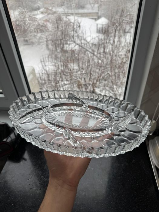 Менажница стеклянная