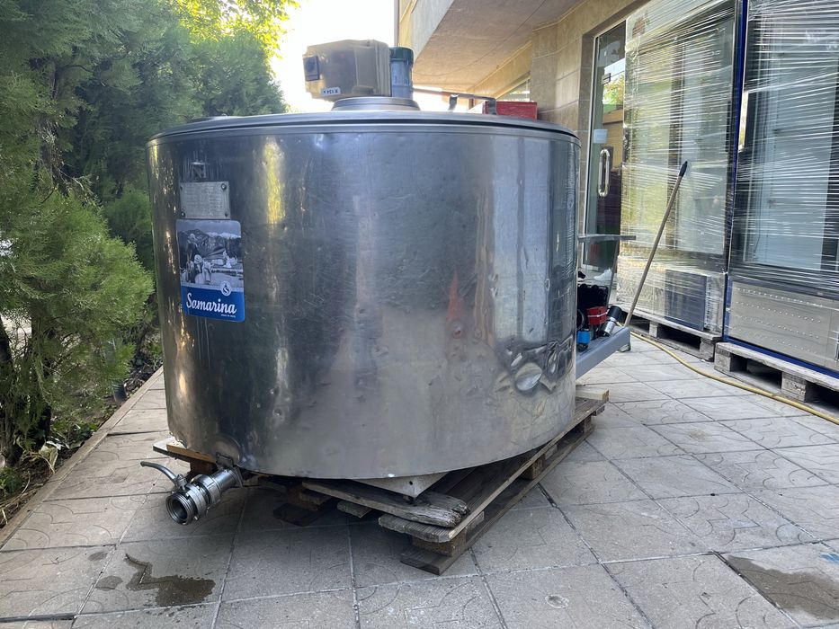 Хладилна вана за мляко неръждавейка