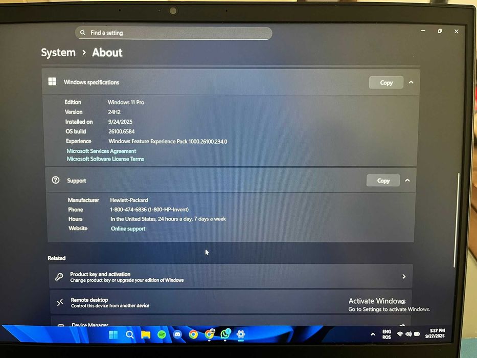 Laptop Gaming HP Pavilion 15, Intel core I7 9750H, 2T (SSD + HDD)