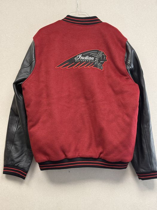 Яке BOMBER INDIAN 125th Varsity Jacket Red
