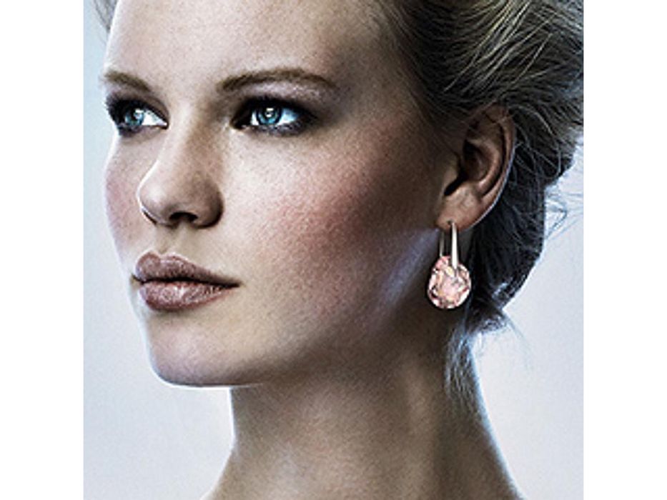 Cercei Swarovski Ametist roz deschis