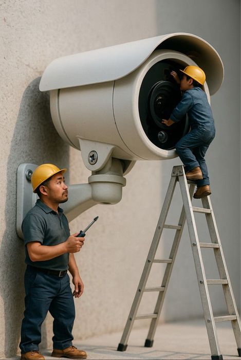 Установка камер/видеонаблюдения/пожарный сигнализация/домофон/ремонт