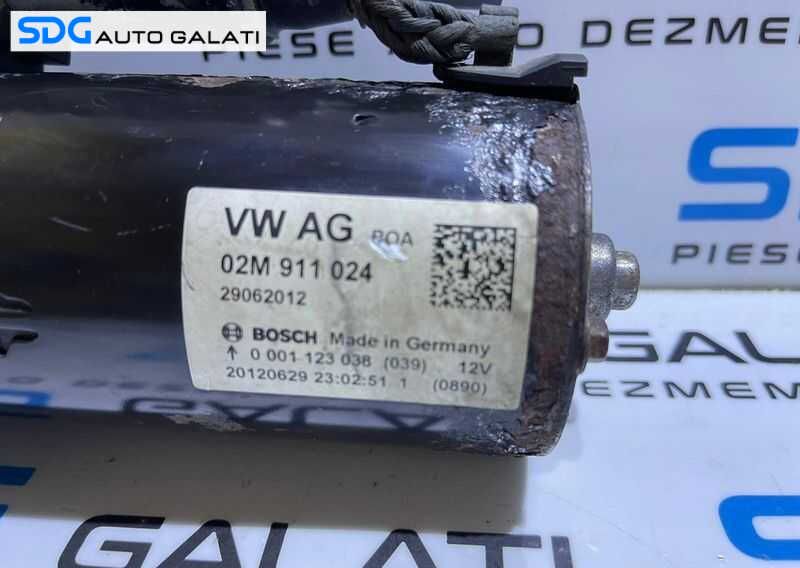 Electromotor cu 11 Dinti Seat Ibiza 1.9 TDI ASZ BLT BPX BUK 2002 - 2009 Cod 02M911024 0001123038 1005831663 [B3615]