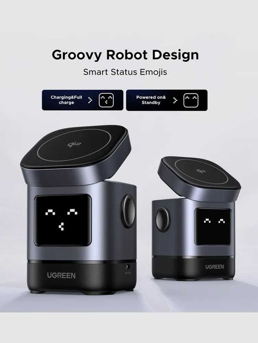 Беспроводная зарядка UGREEN 2 в 1 MagSafe 20W магнитная