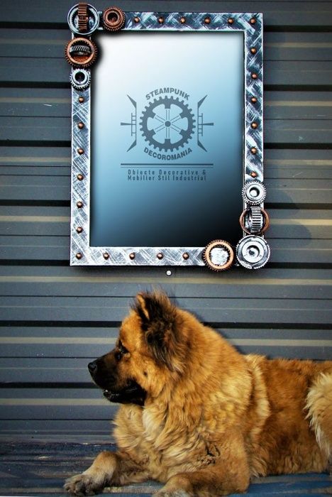 Mobilier baie FIer Forjat / stil industrial.Oglinda si suport chiuveta