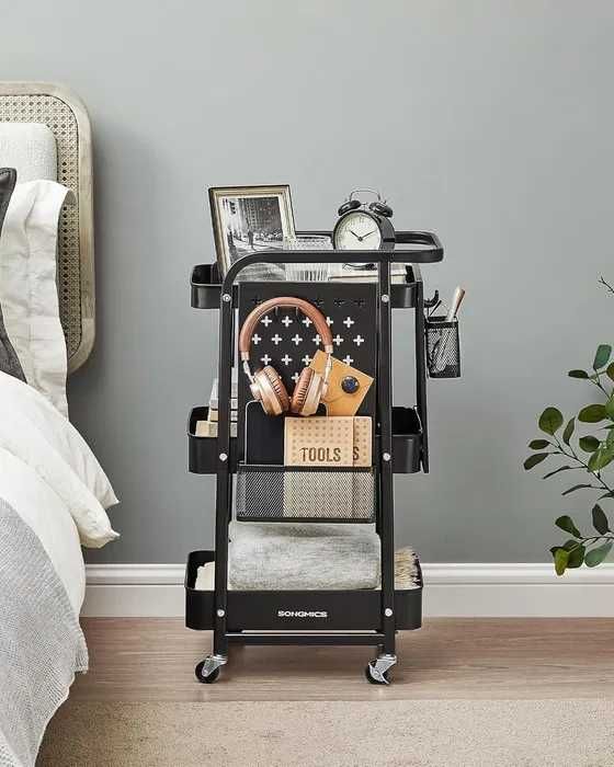 Метална, количка за напитки налична в два размера и цвята