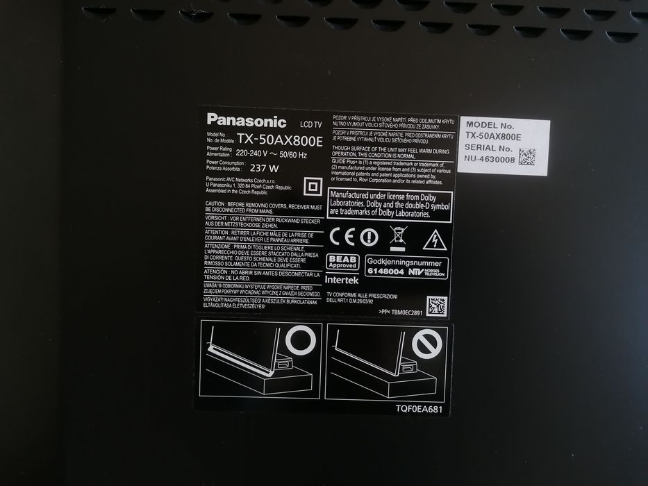 Телевизор Panasonic 50inch 3D за части