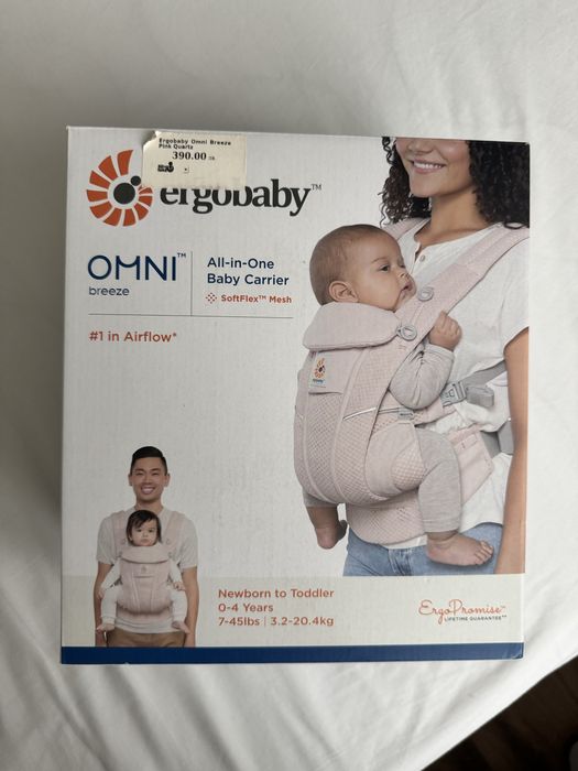 Ергономична раница Ergobaby - Omni Breeze - Pink Quarz