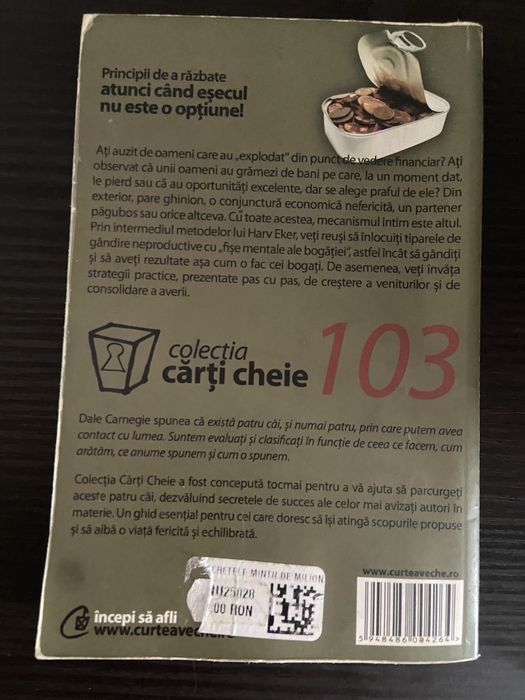 Carte Secretele mintii de milionar T Harv Eker