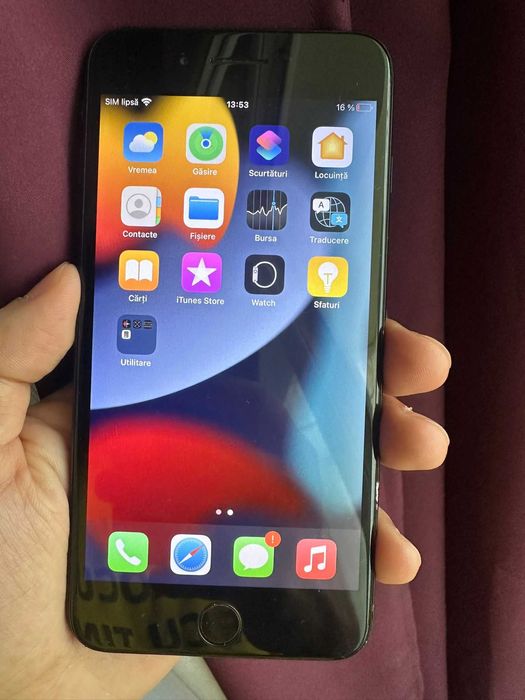 Iphone 7 Plus Negru 32 GB 100% baterie Liber de retea