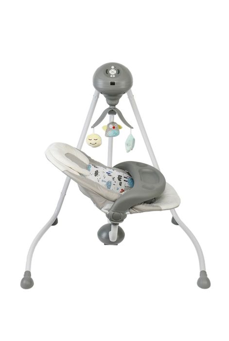 Vand leagăn electric Wunderkid Side, cu conectare la priza, Gri