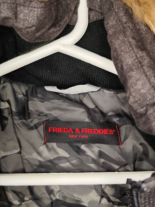 Frieda  & Freddies зимно яке с пух,качулка с пух от миеща мечка