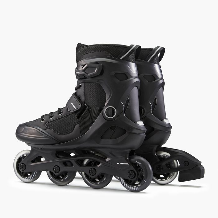 Role fitness Fit 100 Negru-Gri Adulți - produs resigilat Decathlon