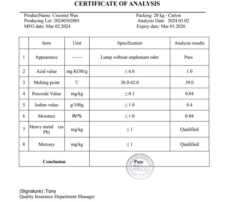100% соевый воск (soy wax) 1кг