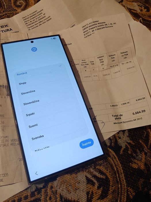 Samsung S24ultra culoare deosebita aspect impecabil garanție