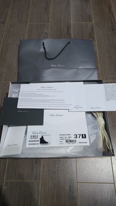 Rick Owens Jumbo Laces - full box 36,37,38,39