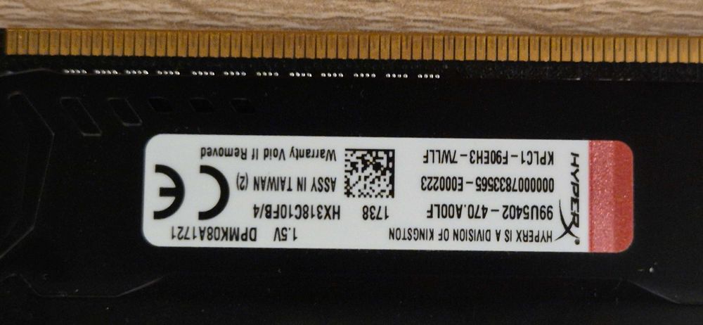 Kingston HyperX FURY 2x4GB 8GB 1866MHz