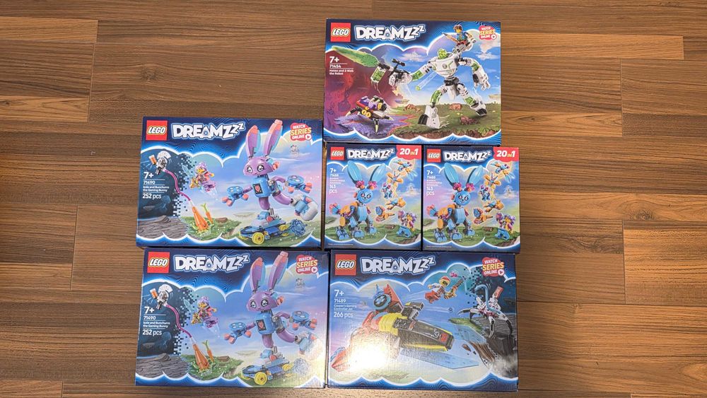 LEGO Dreamz 71454,71488,71489,71490- Mateo, Cooper, Bunchu, Zblob- NOU