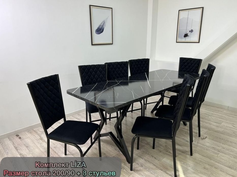 Кухонный Стол и 6 Стулья Новый г Шымкент Кухни Кухня Комплект ...