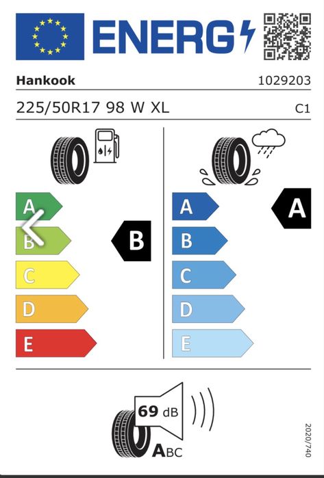 Anvelope vara 225/50/17 hankook ventus prime 4, dot 2025