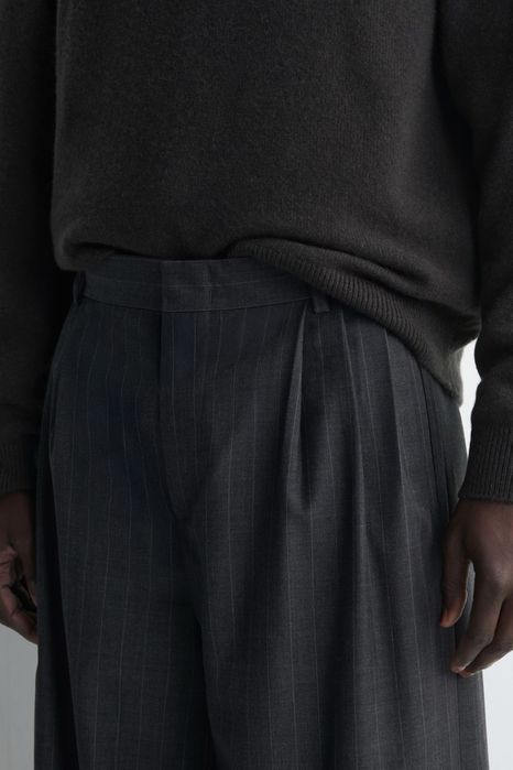 COS Pantaloni din lână merino wide-leg