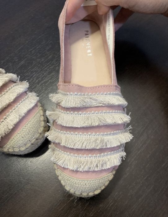 Espadrile noi piele intoarsa marimea 39