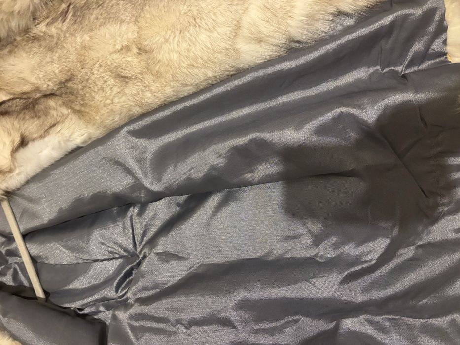 Палто сребърна лисица