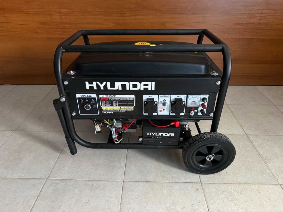 Бензинов генератор 7.5 kW Hyundai HHY7000FE - монофазен