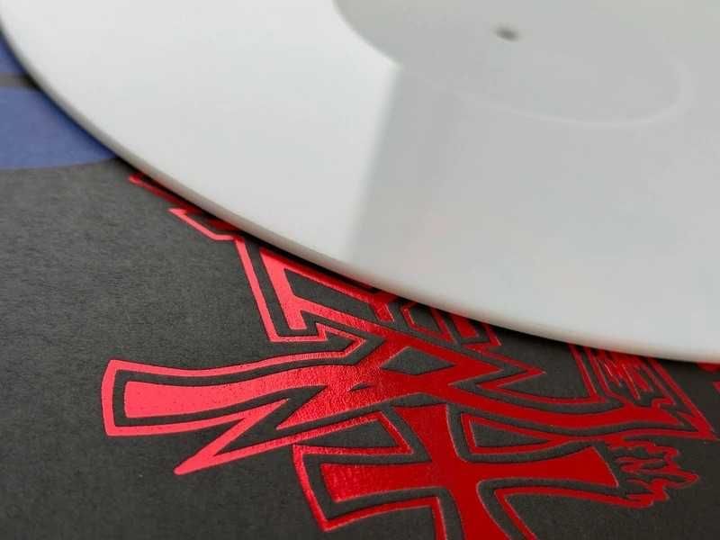 Glossy White (alb) Acrylic slipmat pentru pickup vinil