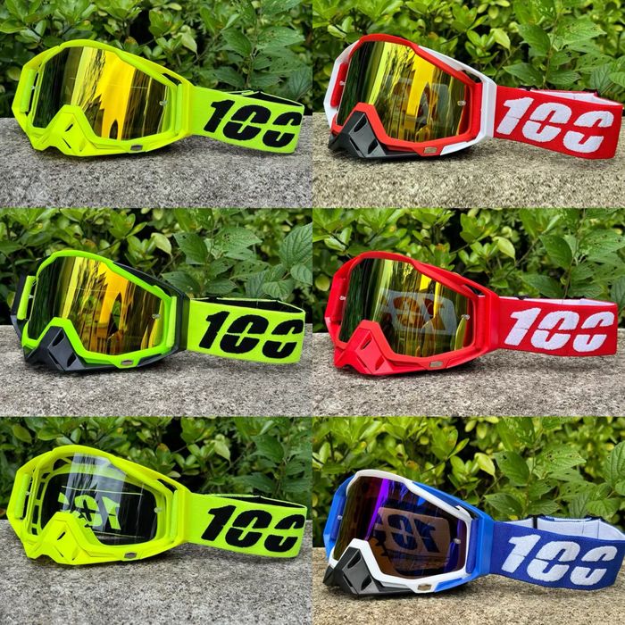 Мотокрос очила 100% и бонета