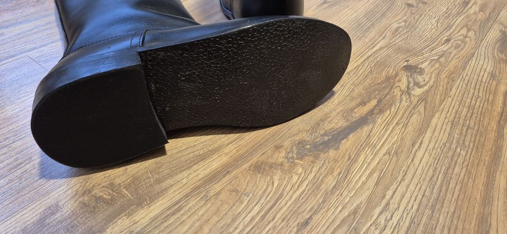 Cizme piele neagra barbatesti