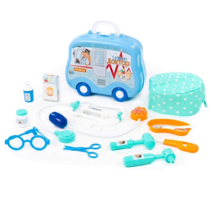 Набор “Доктор 17” - 18 элементов в чемоданчике на колесах