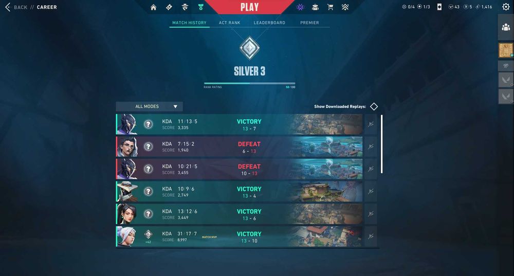 Аккаунт Valorant