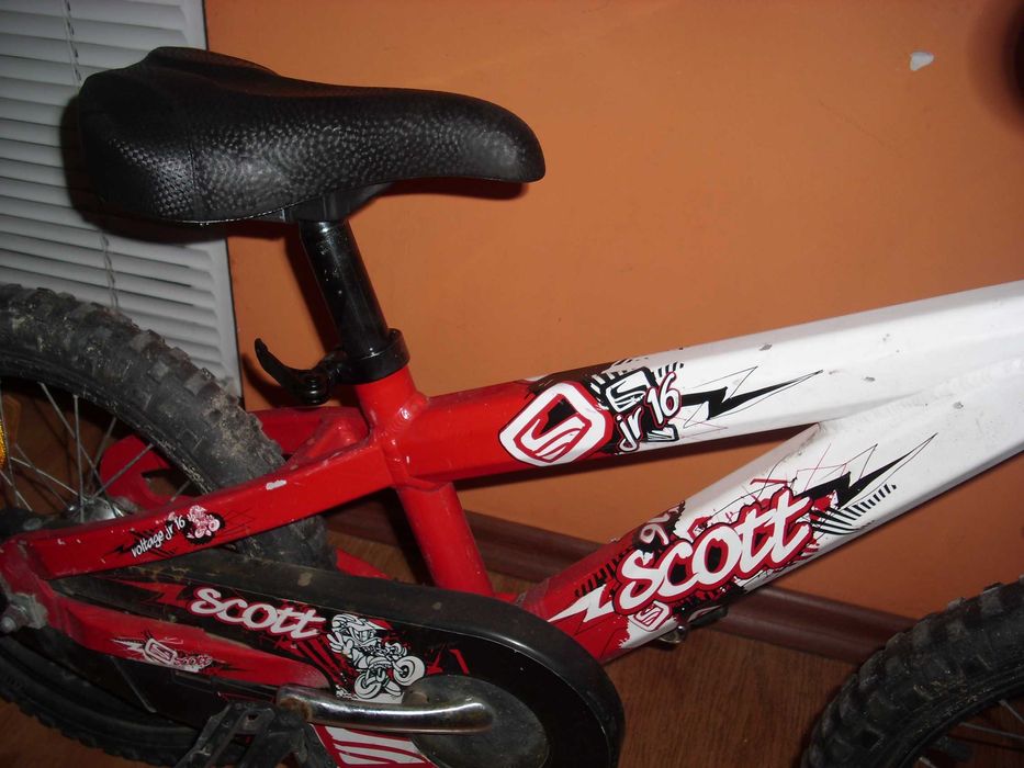 SCOTT 16 ″ USA Детски велосипед,колело със спомагателни колела.Промо!