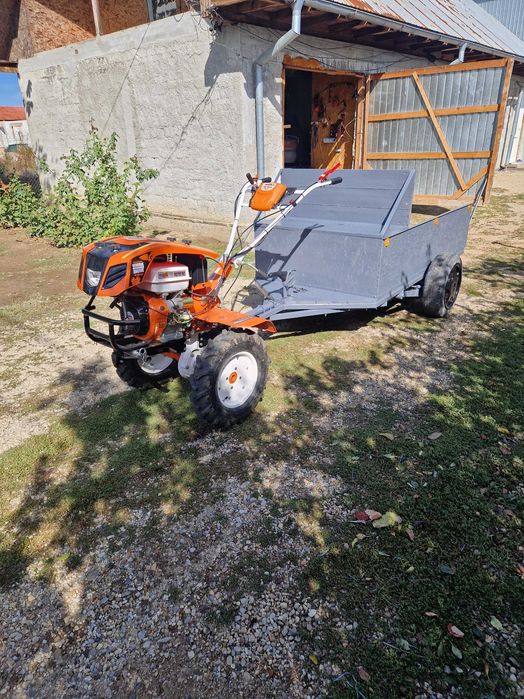 Ruris 118ks cp motocultor plus remorca cu frana