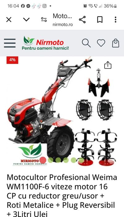 Vand Motocultor NOU