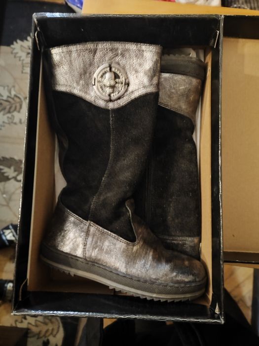 Детски ботуши от естествена кожа