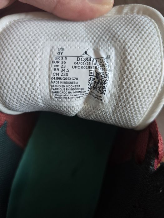Найк маратонки Air Jordan червени и тъмно зелено