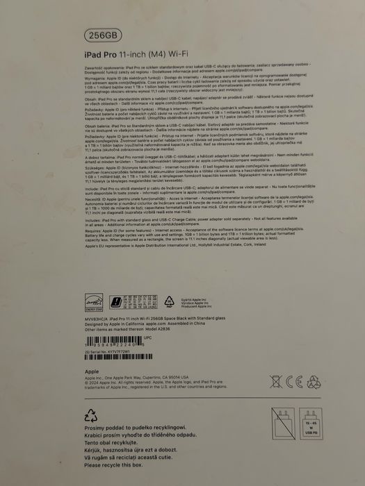 Ipad M4 256 gb 2024