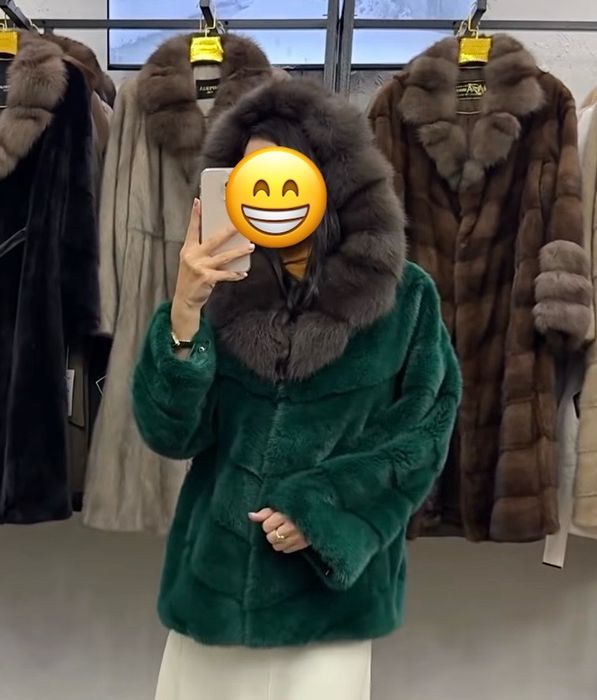 Норковая шуба из соболя