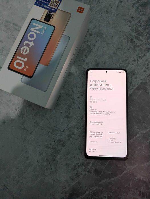 Redmi note 10 pro 8/128 Masla