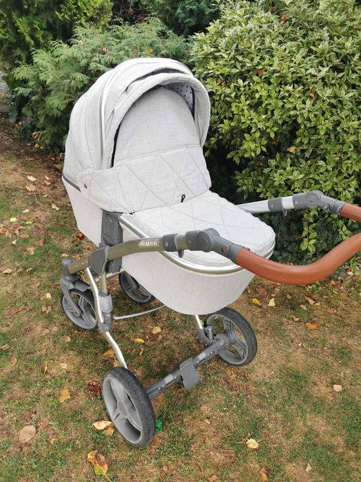 Комбинирана количка LORELLI RIMINI CLASSIC Grey&Black DOTS