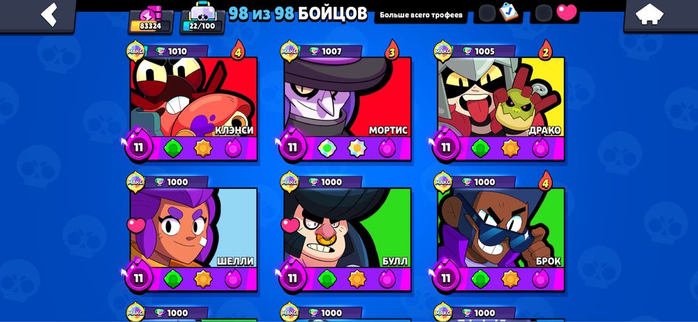 Brawl Stars аккаунт-продажа.