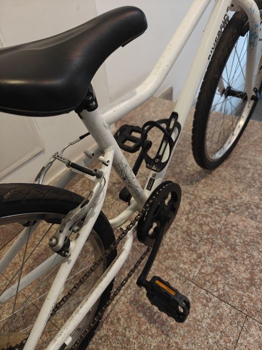 Bicicletă polivalentă Riverside 100 20" alb copii 120-135 cm
