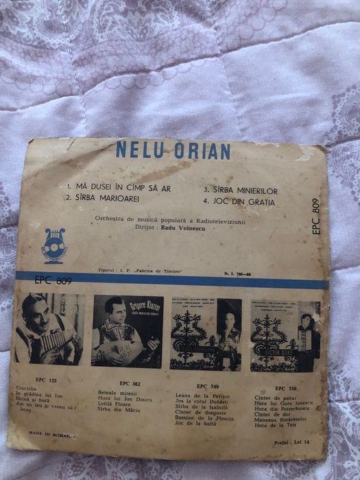 Disc vinil muzica populară