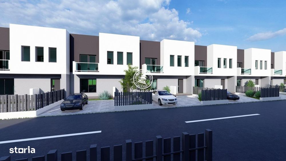 Case insiruite , 4 camere , P+1E - central in Valea Lupului