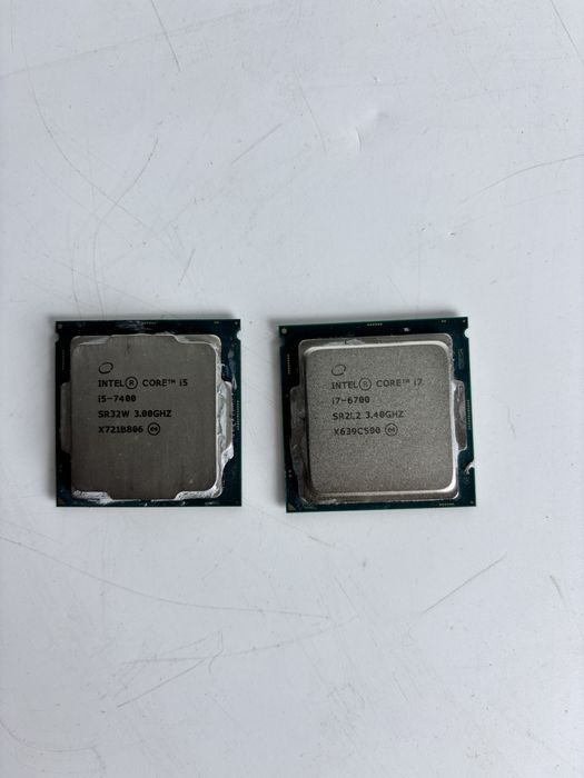 Процессоры core i5 7400, core i7 6700