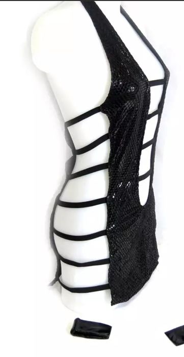 Rochie lenjerie sexy erotica decolteu adanc descoperita lateral XS