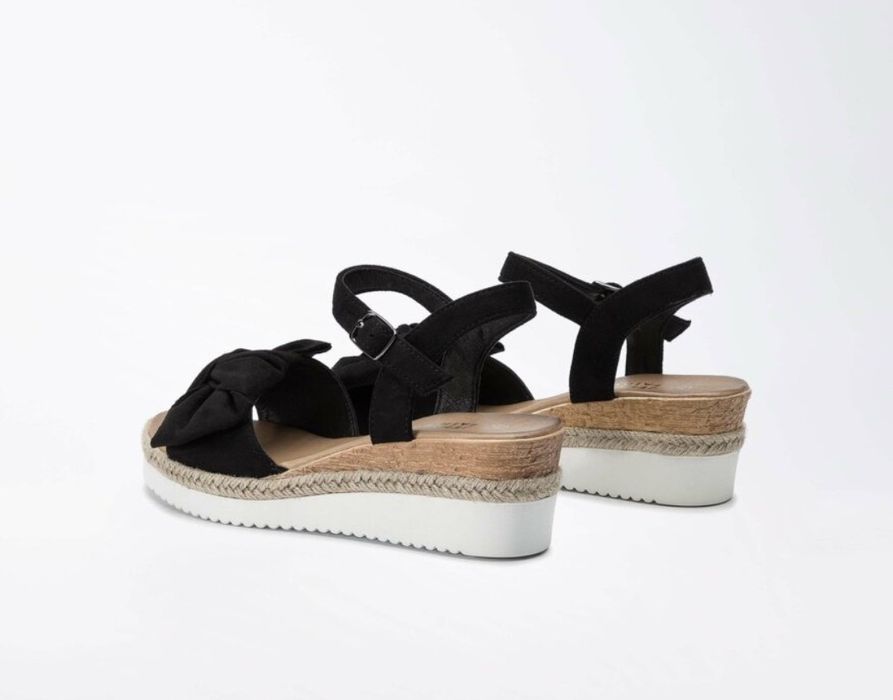 Sandale platforma negre, marime 37