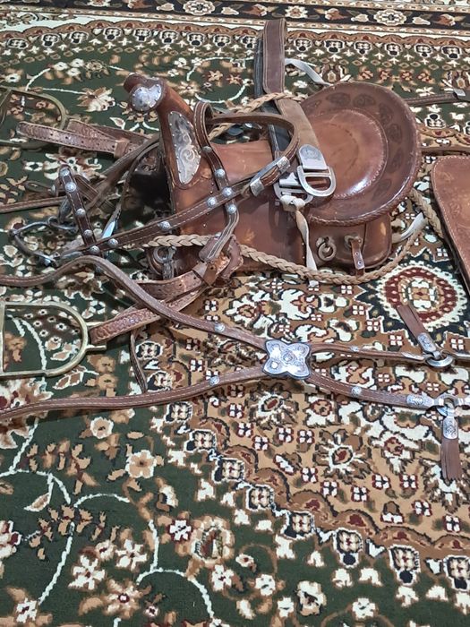 Ер тоқым егар күмістен ыстелвнген